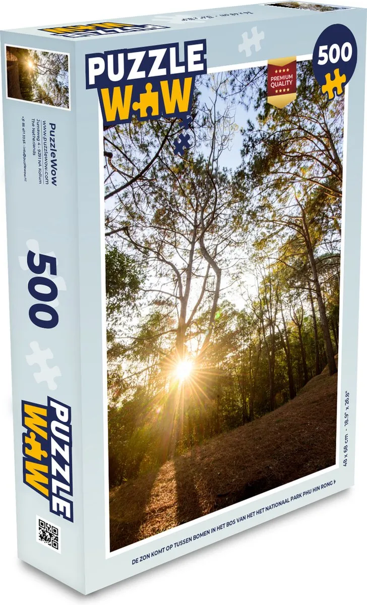 PuzzleWow Legpuzzel De Zon Komt Op In Het Bos 500 Stuks