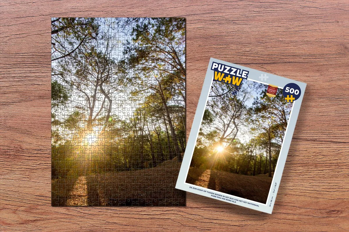 PuzzleWow Legpuzzel De Zon Komt Op In Het Bos 500 Stuks - Multicolor