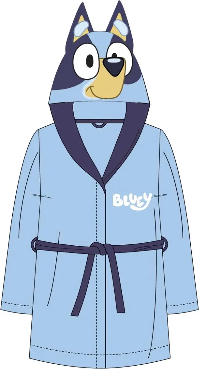 Bluey Badjas Maat 98 - Blauw - afbeelding 2 van 6