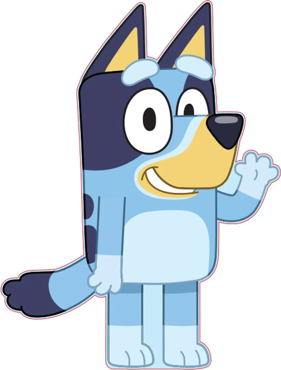 Bluey Knuffel 35 x 27 Fleece Kussen