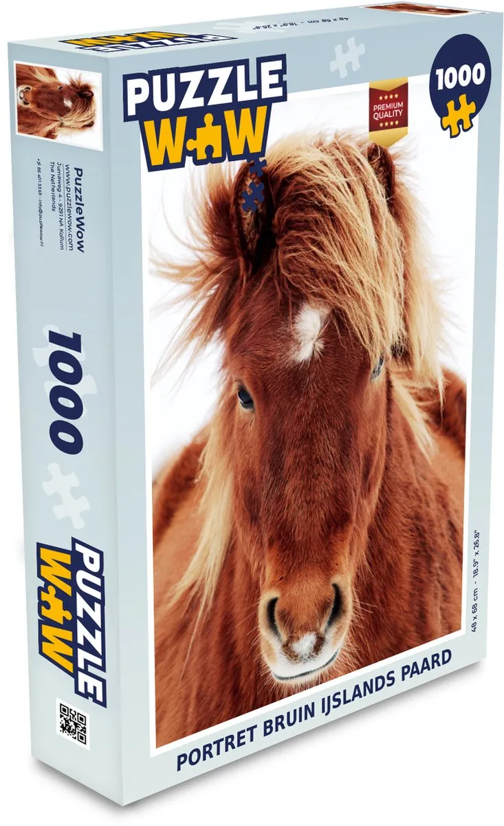 PuzzleWow Paard IJsland Legpuzzel 1000 Stuks