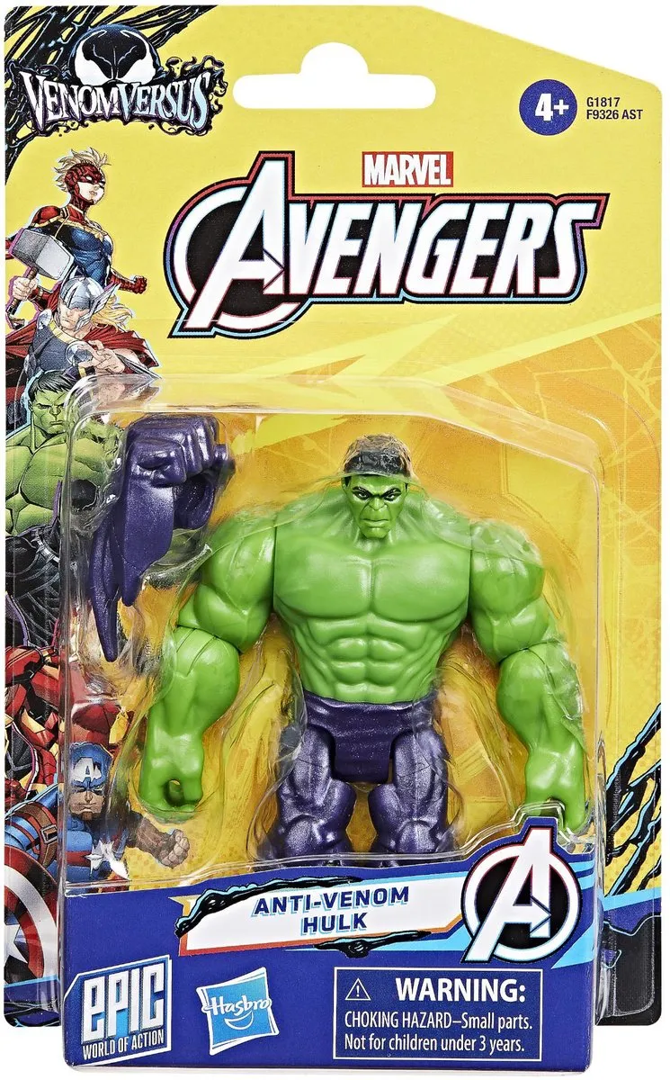 Marvel Avengers Venom Hulk Actiefiguur 10cm Multicolor