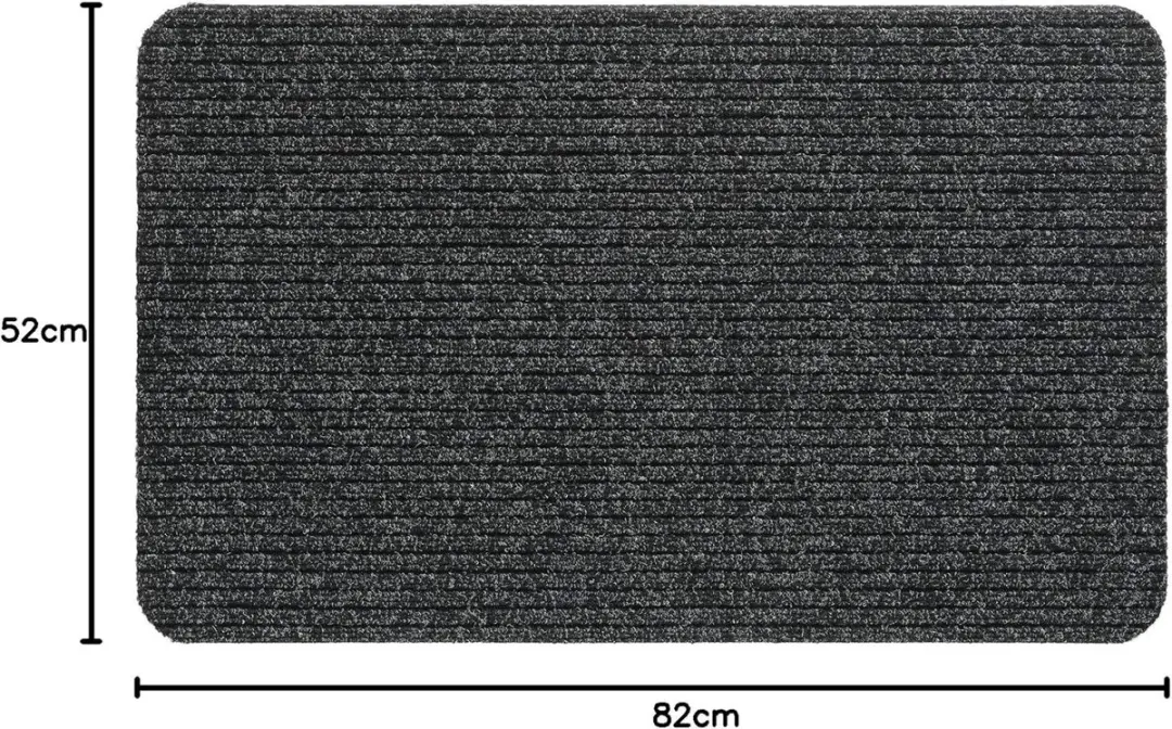 Hamat Ribmat Fortuna Antraciet 50x80cm - afbeelding 4 van 5