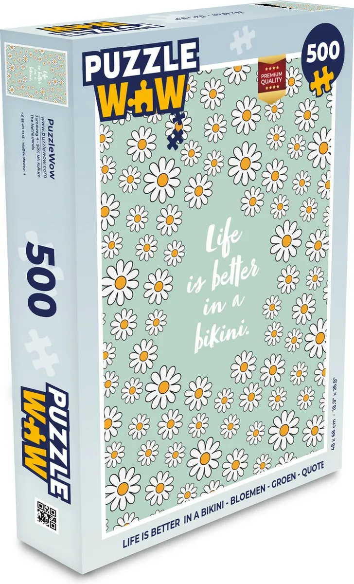 PuzzleWow Life is better in a bikini Legpuzzel 500 Stuks