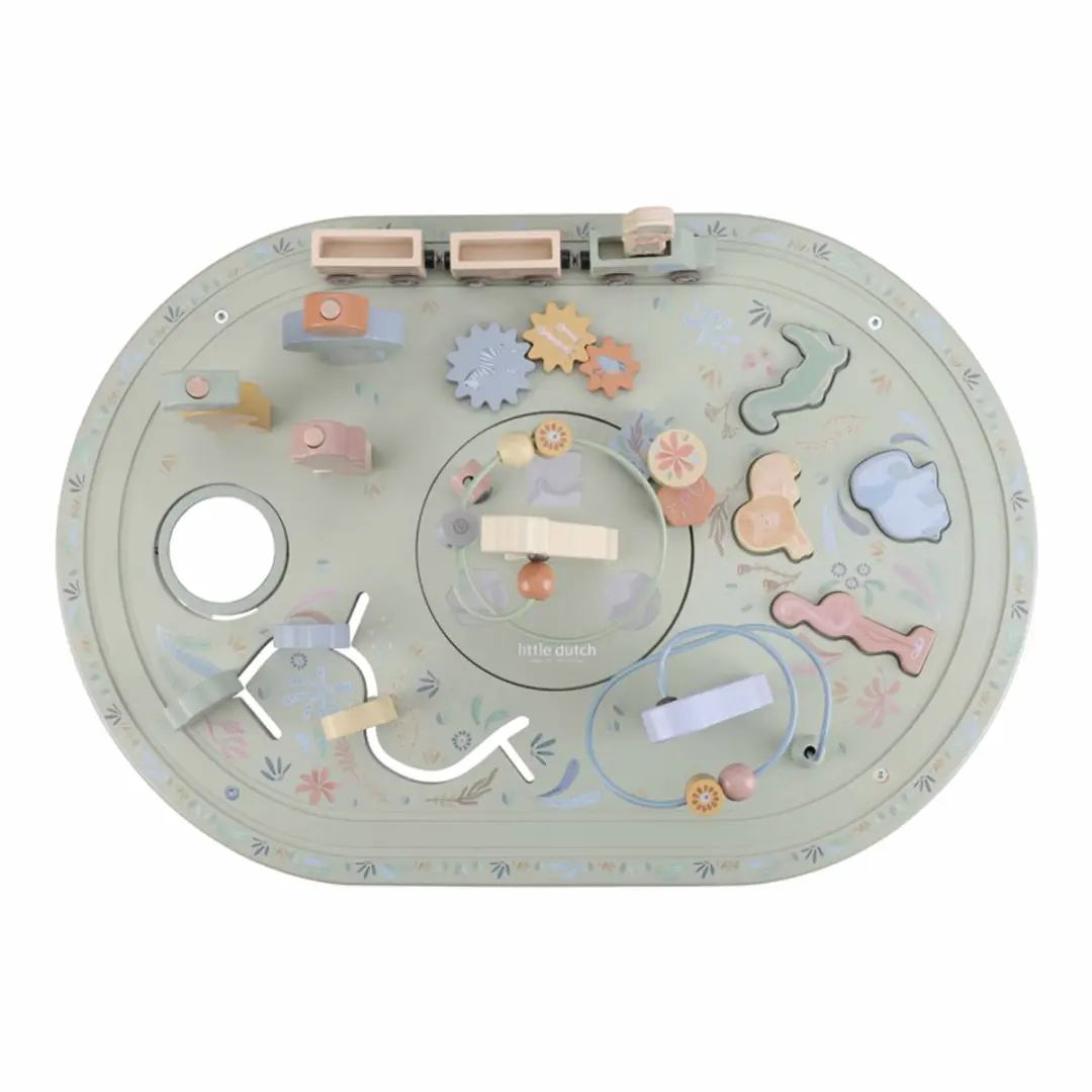 Little Dutch Activiteitentafel XL Safari Friends - Groen - afbeelding 6 van 6