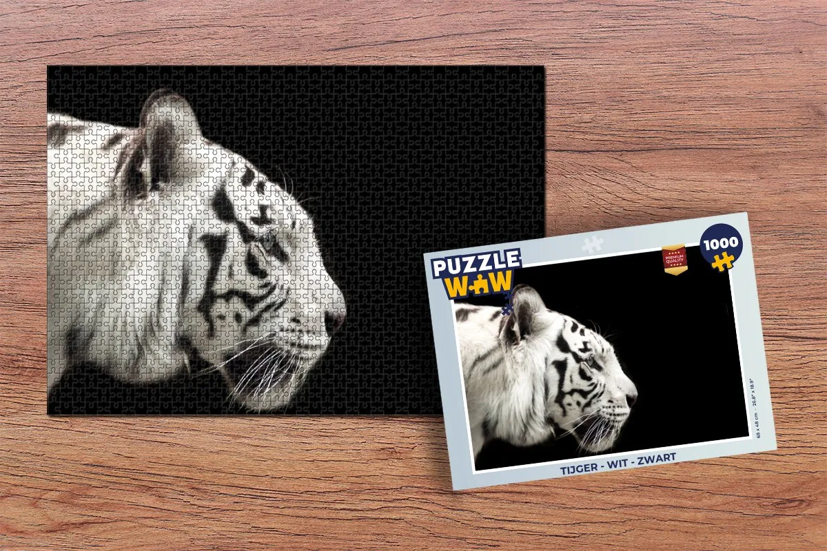 PuzzleWow Tijger Legpuzzel 1000 Stuks - Multicolor