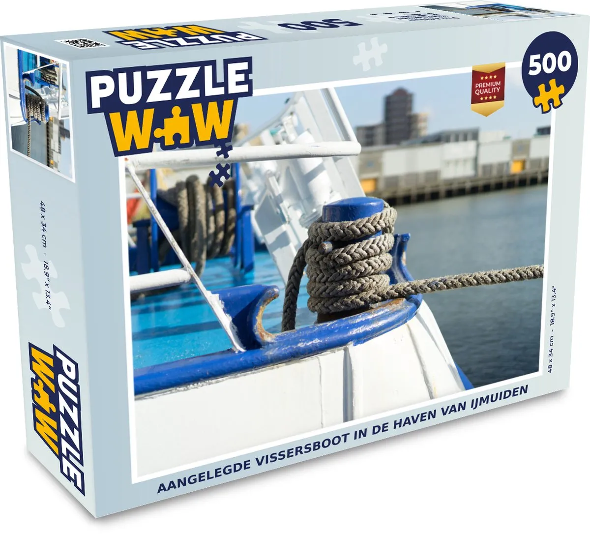 PuzzleWow Legpuzzel IJmuiden Vissersboot 500 Stuks