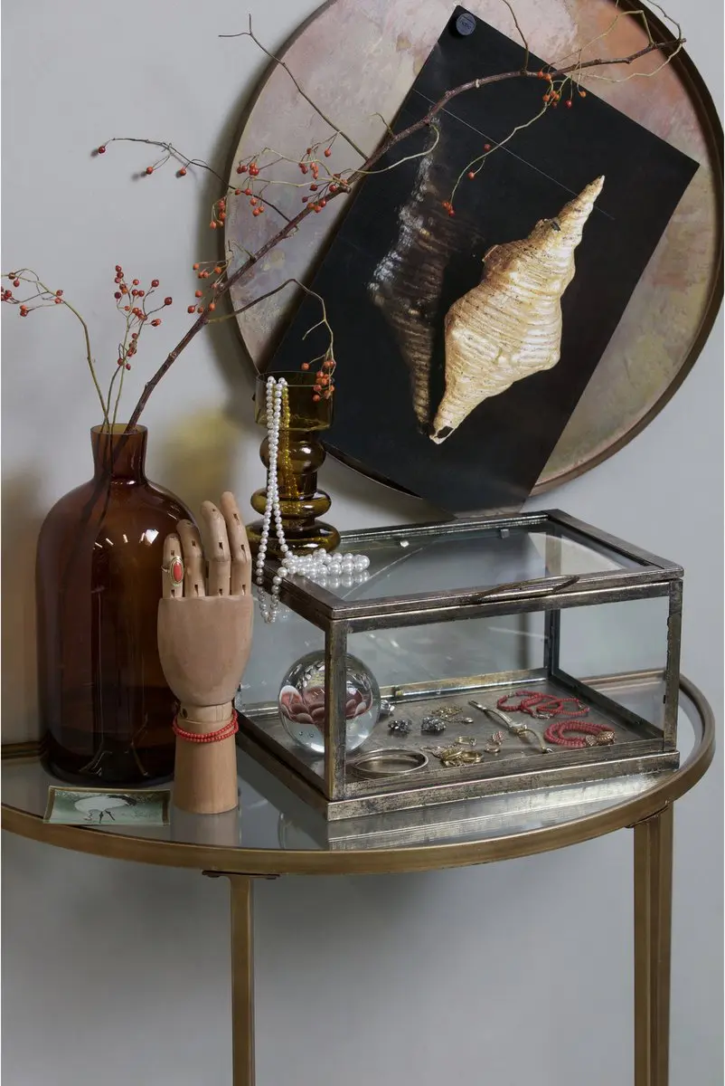 WOOOD Goddess Sidetable Antique Brass 75x37x75 - afbeelding 2 van 5