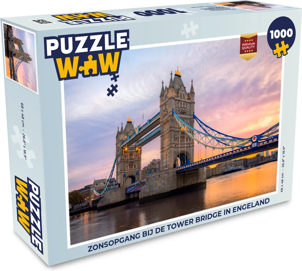 PuzzleWow Zonsopgang Tower Bridge Legpuzzel 1000 Stuks