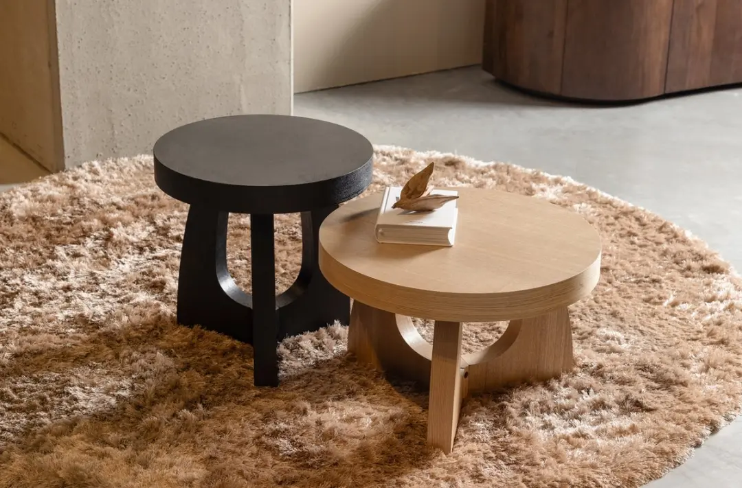 WOOOD Tala Bijzettafel 45cm - Zwart - afbeelding 2 van 5