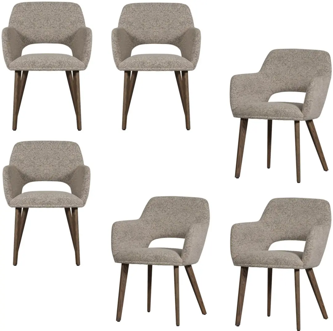 WOOOD Murat Eetkamerstoelen Houten Bruine Poot