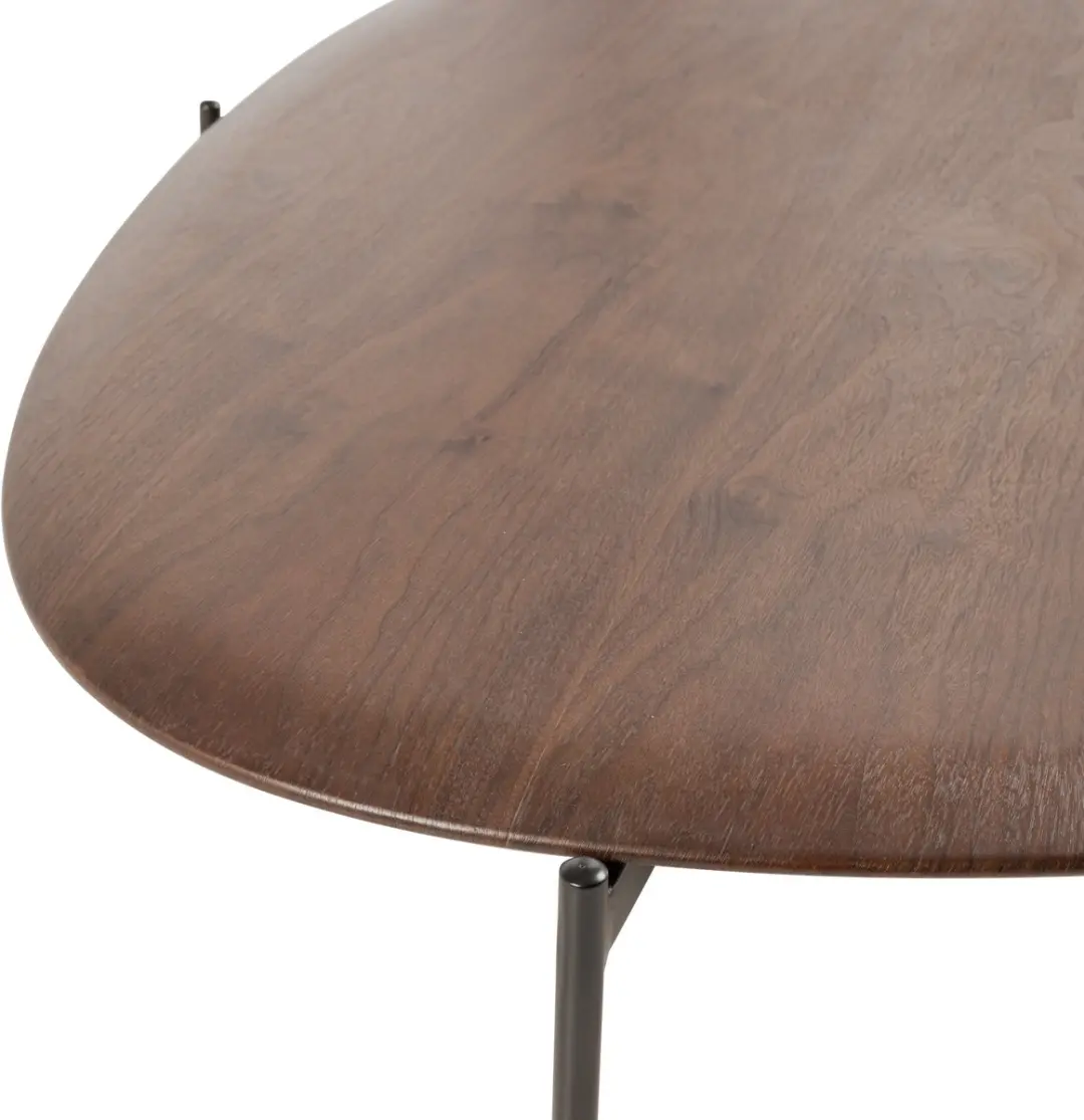 WOOOD Kota Salontafel 121x97cm - Bruin - afbeelding 5 van 6