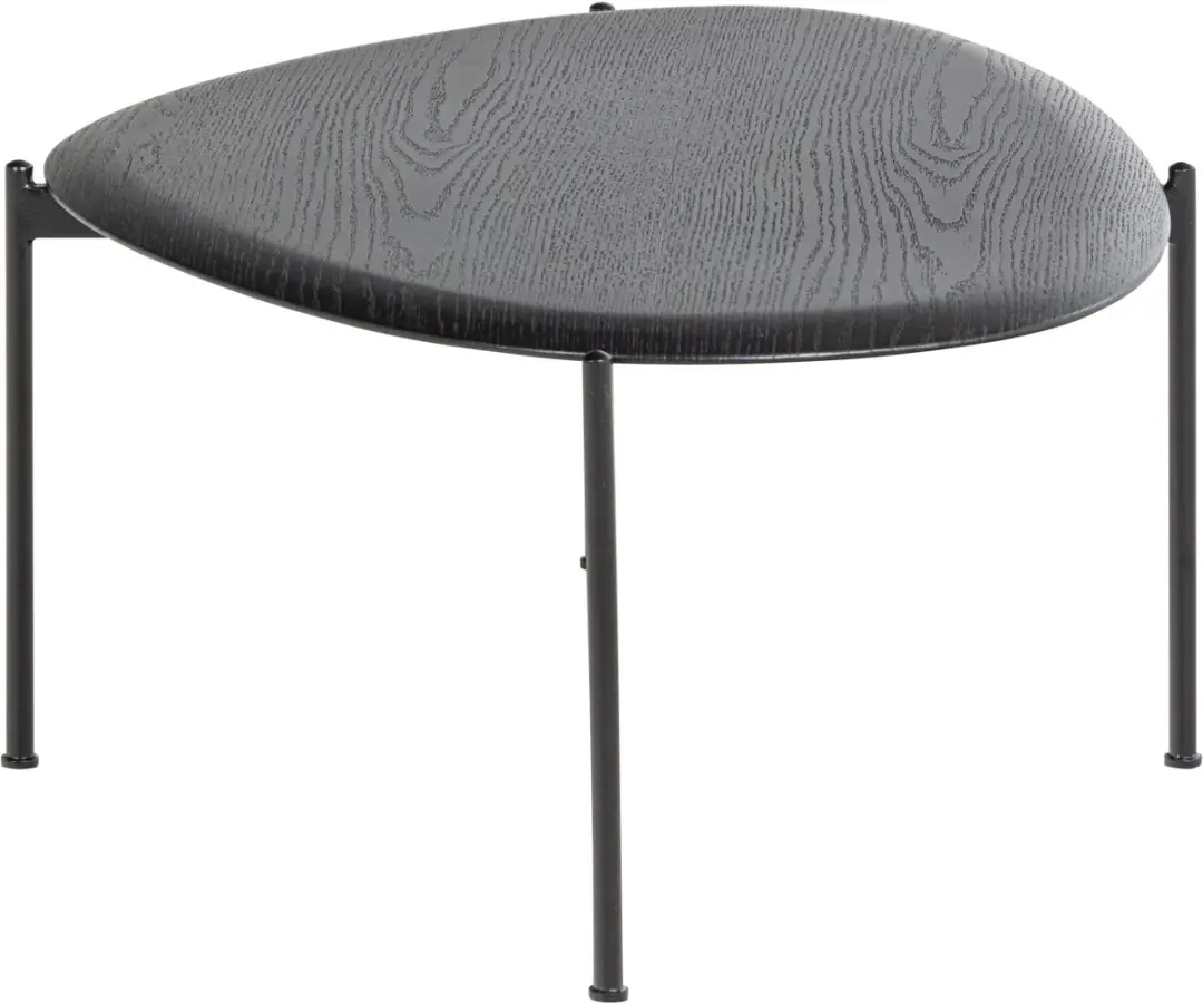 WOOOD Kota Salontafel Zwart 92x68cm - afbeelding 3 van 6