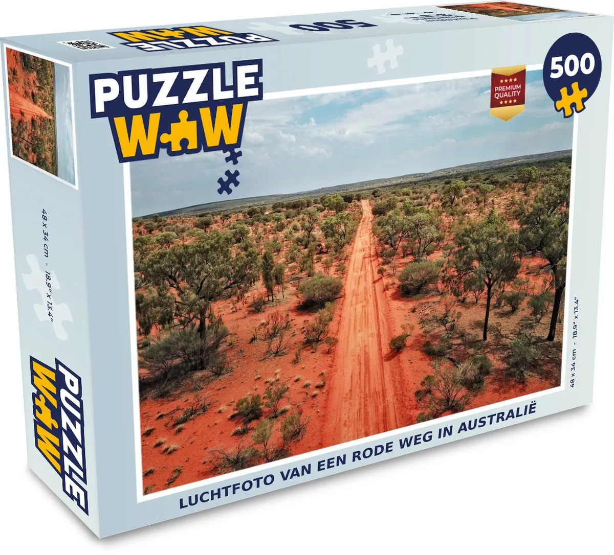 PuzzleWow Legpuzzel Australië Rode Weg 500 Stuks