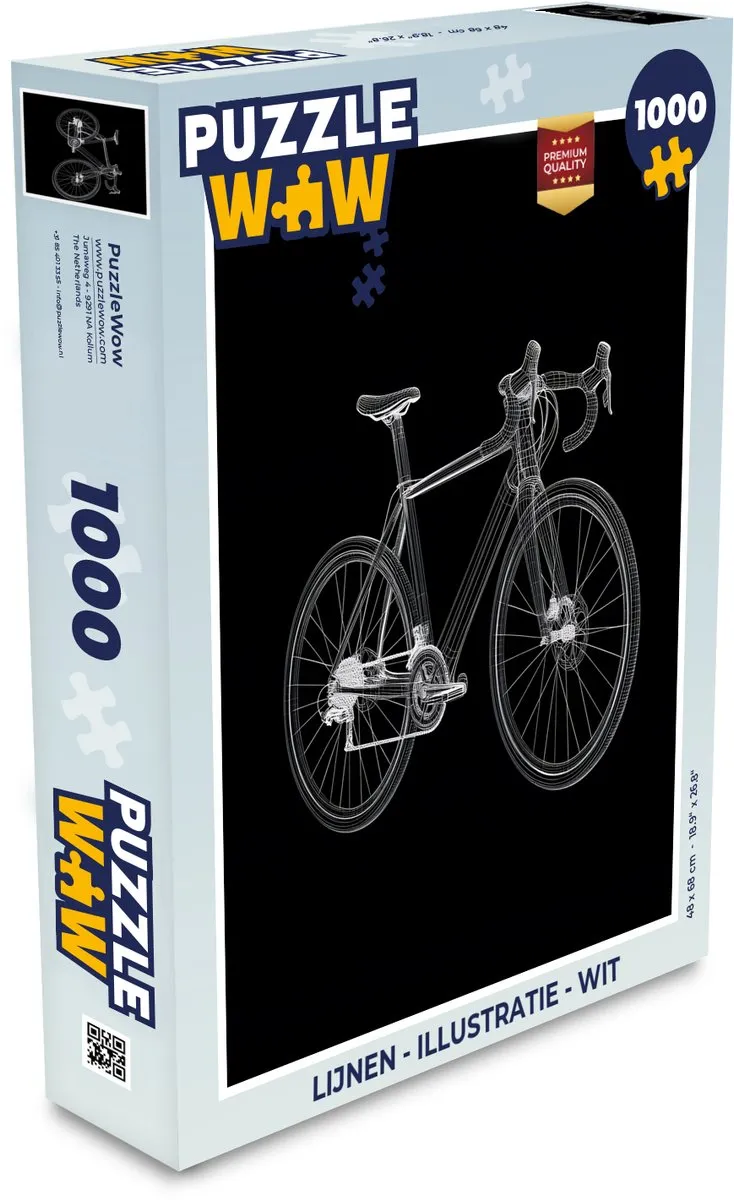 PuzzleWow Puzzel Lijnen 1000 Stuks