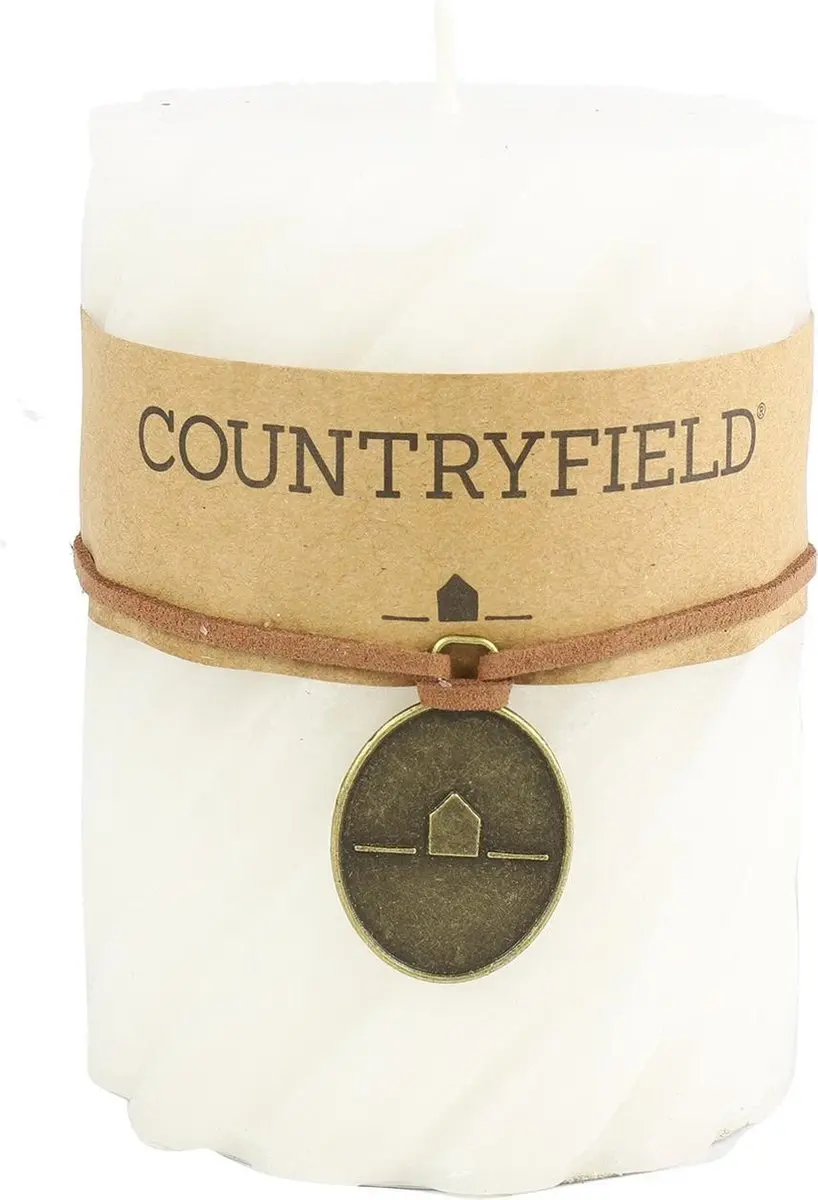 Countryfield Stompkaars met ribbel Wit Ø7 cm