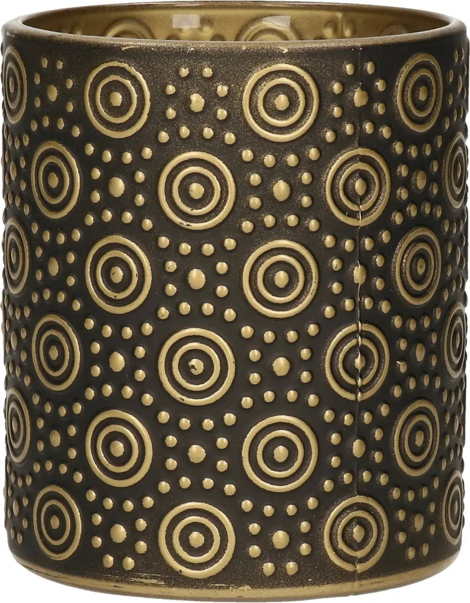 Countryfield Theelichthouders Hailey M - 24 Stuks - Zwart/Goud - afbeelding 6 van 6