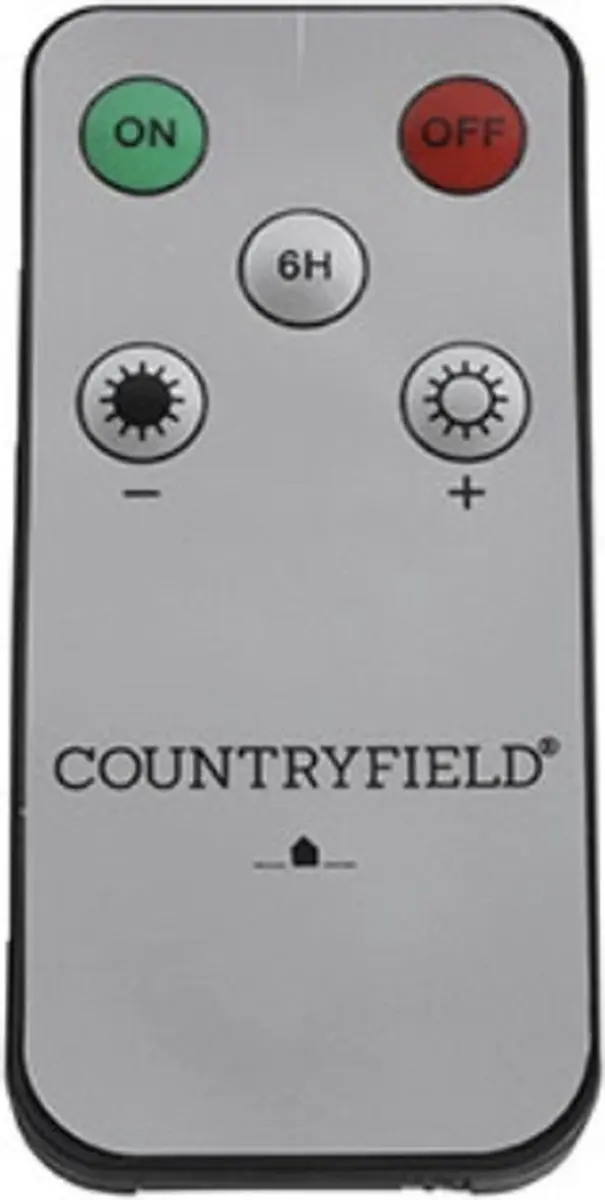 Countryfield LED Dinerkaarsen Rustiek Wax 23cm - 2 Stuks - afbeelding 4 van 4