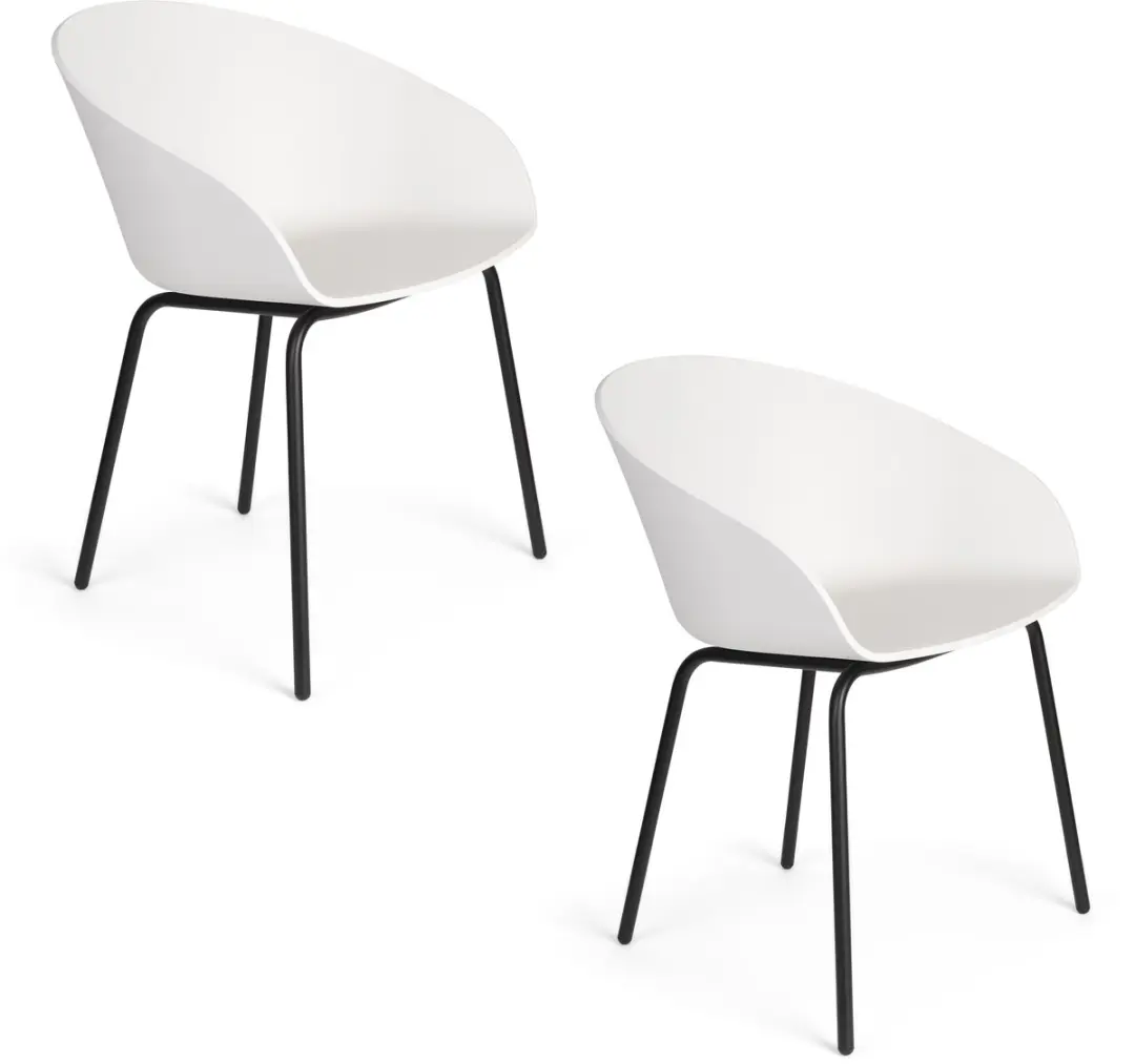 Zuiver Void Eetkamerstoelen wit