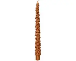 Dinerkaars Kerstboom koper 25cm 2-delig