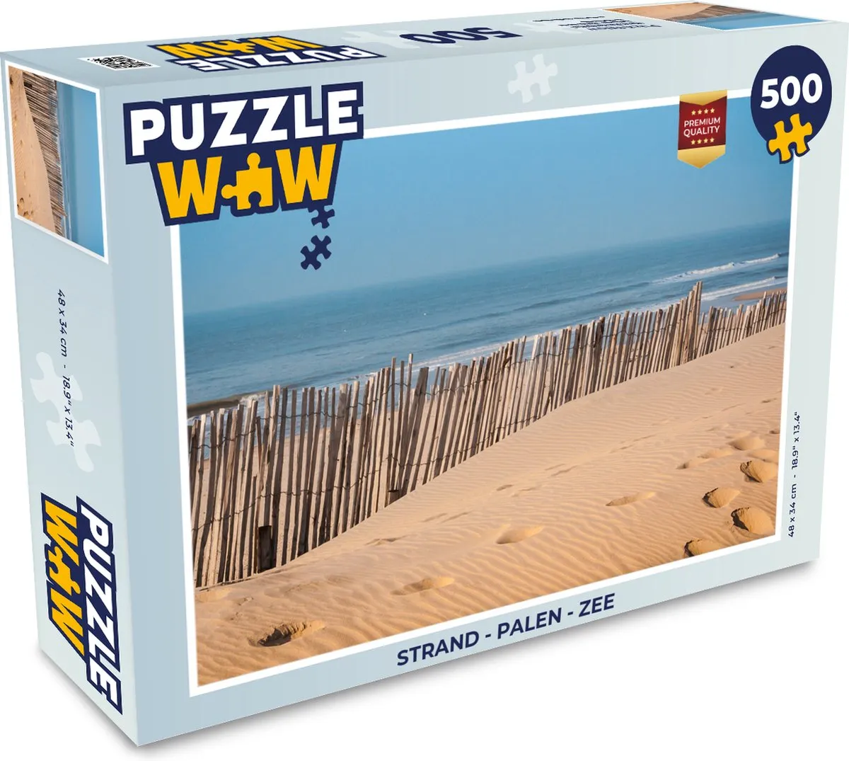 PuzzleWow Strand & Zee Legpuzzel 500 Stuks