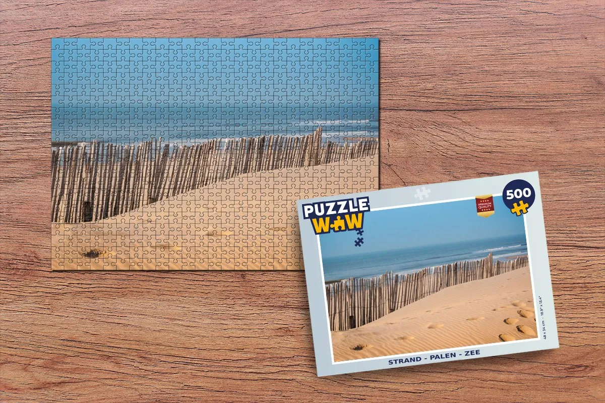 PuzzleWow Strand & Zee Legpuzzel 500 Stuks - Multicolor