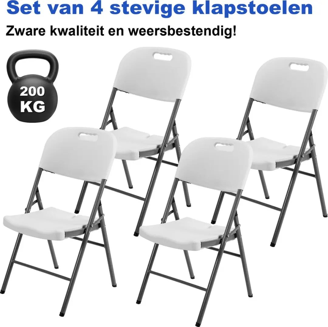 Bardi 4 Delige Klapstoelenset