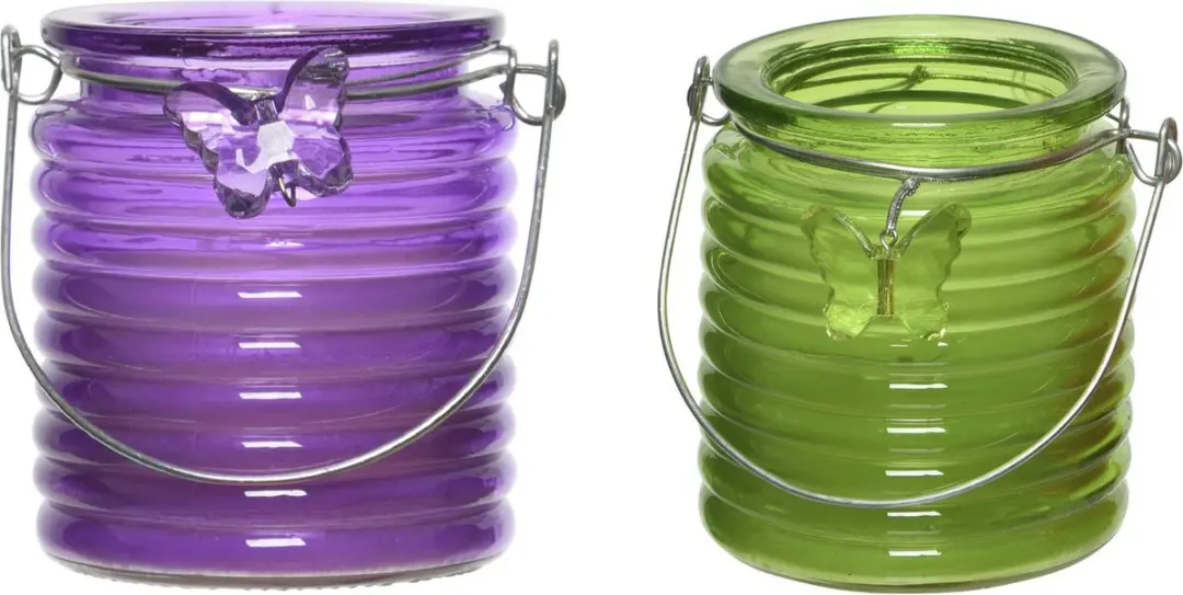Citronella windlicht met kaars