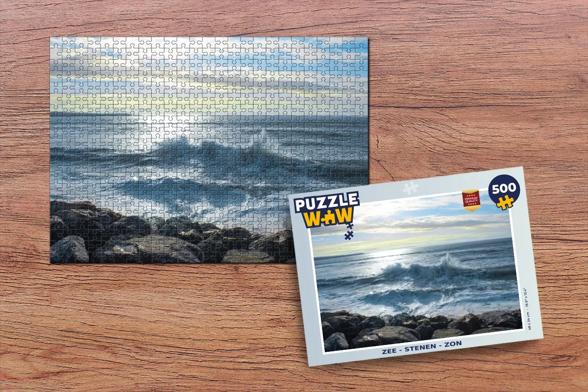 PuzzleWow Zee Legpuzzel 500 Stuks - Multicolor