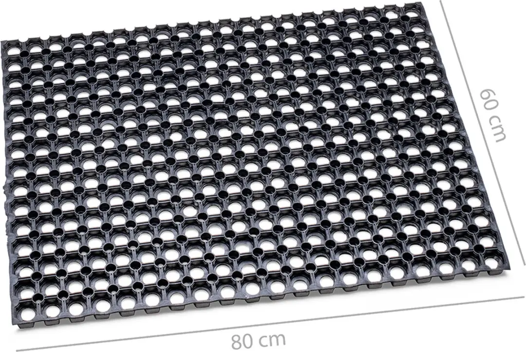 Wicotex Ringmat 60x80cm - Zwart - afbeelding 3 van 3