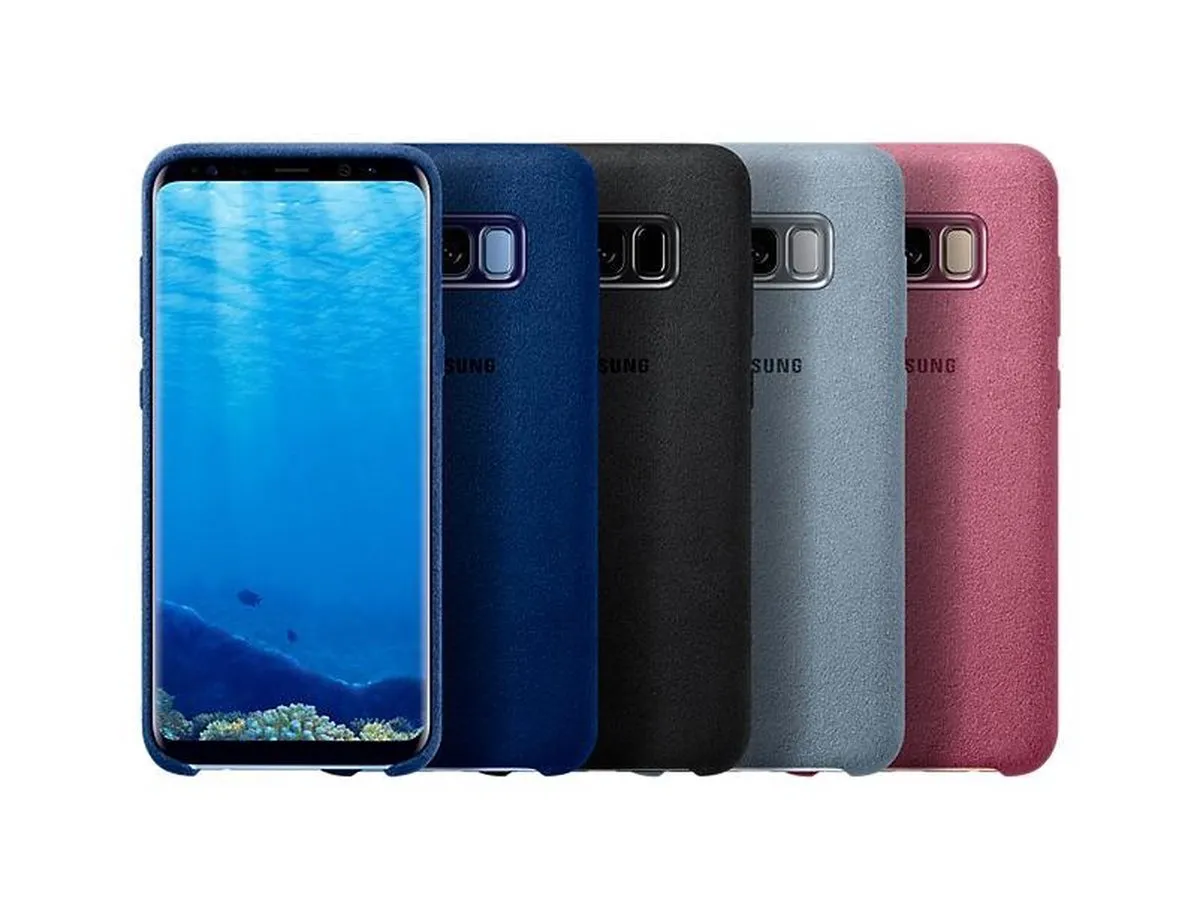 Samsung Galaxy S8+ Hoesje Alcantara - Antraciet - EF-XG955ASEGWW