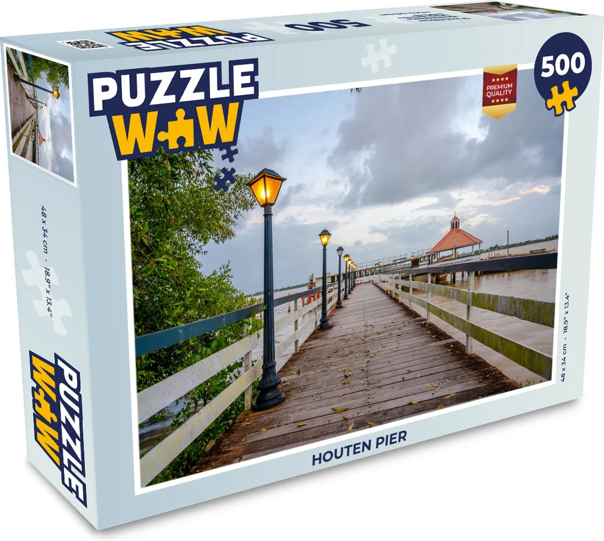 PuzzleWow Houten Pier Legpuzzel 500 Stuks