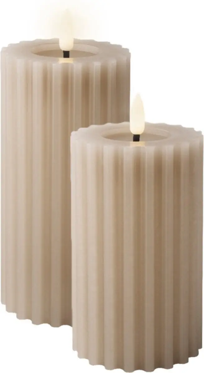 Lumineo Luxe LED kaarsen/stompkaarsen