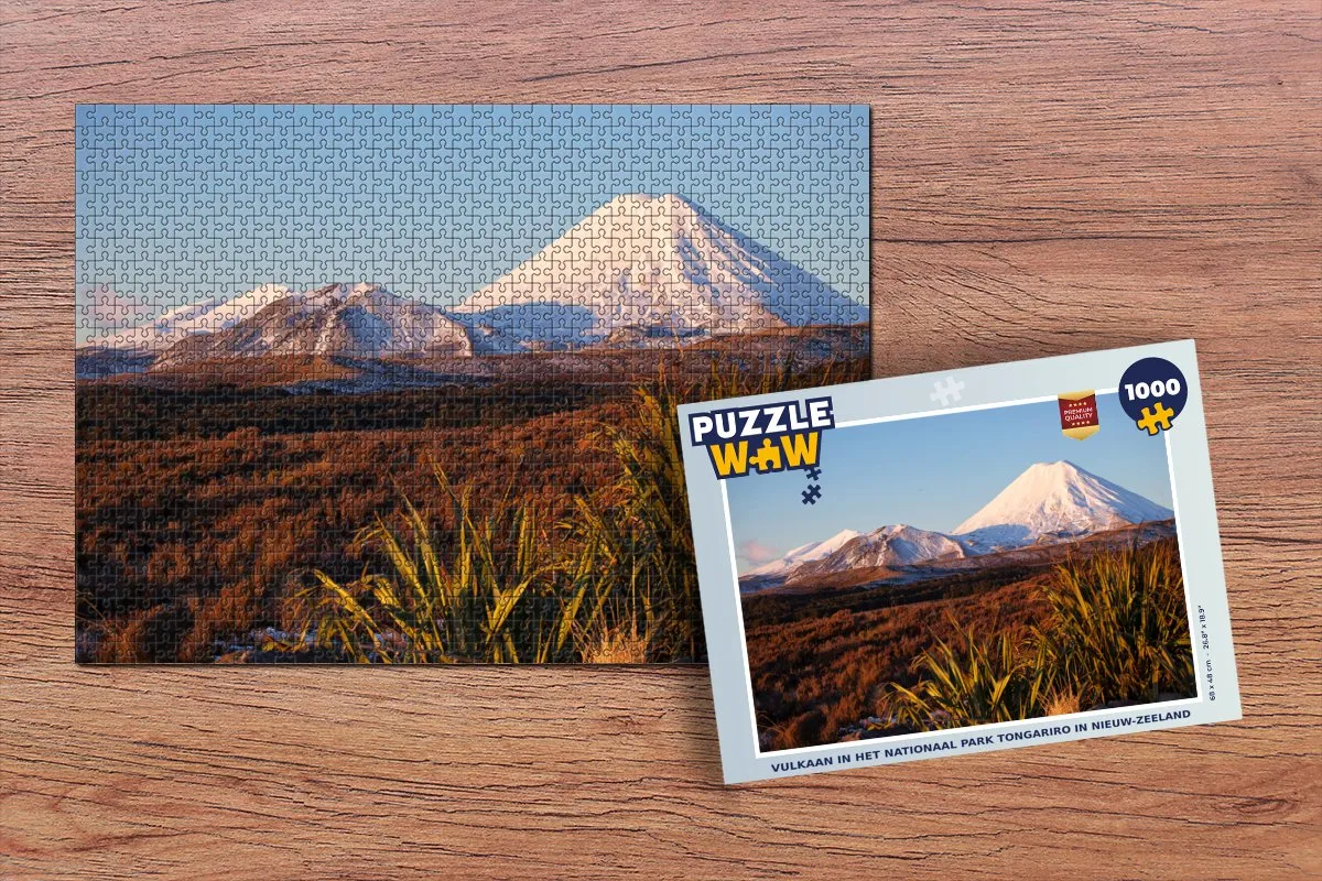 PuzzleWow Vulkaan Tongariro Legpuzzel 1000 Stuks