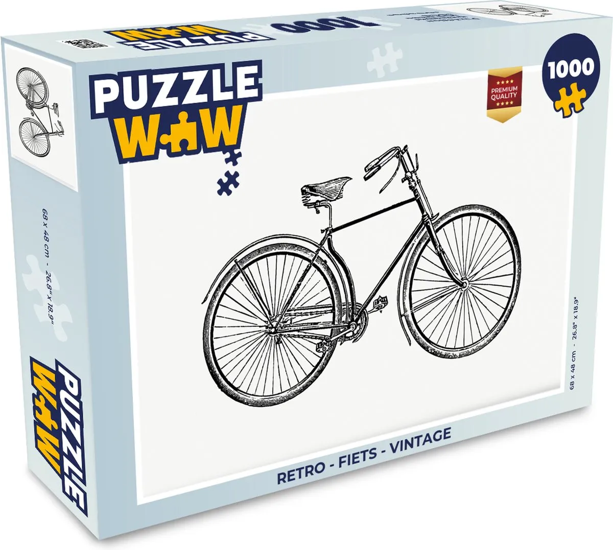 PuzzleWow Retro Vintage Legpuzzel 1000 Stuks