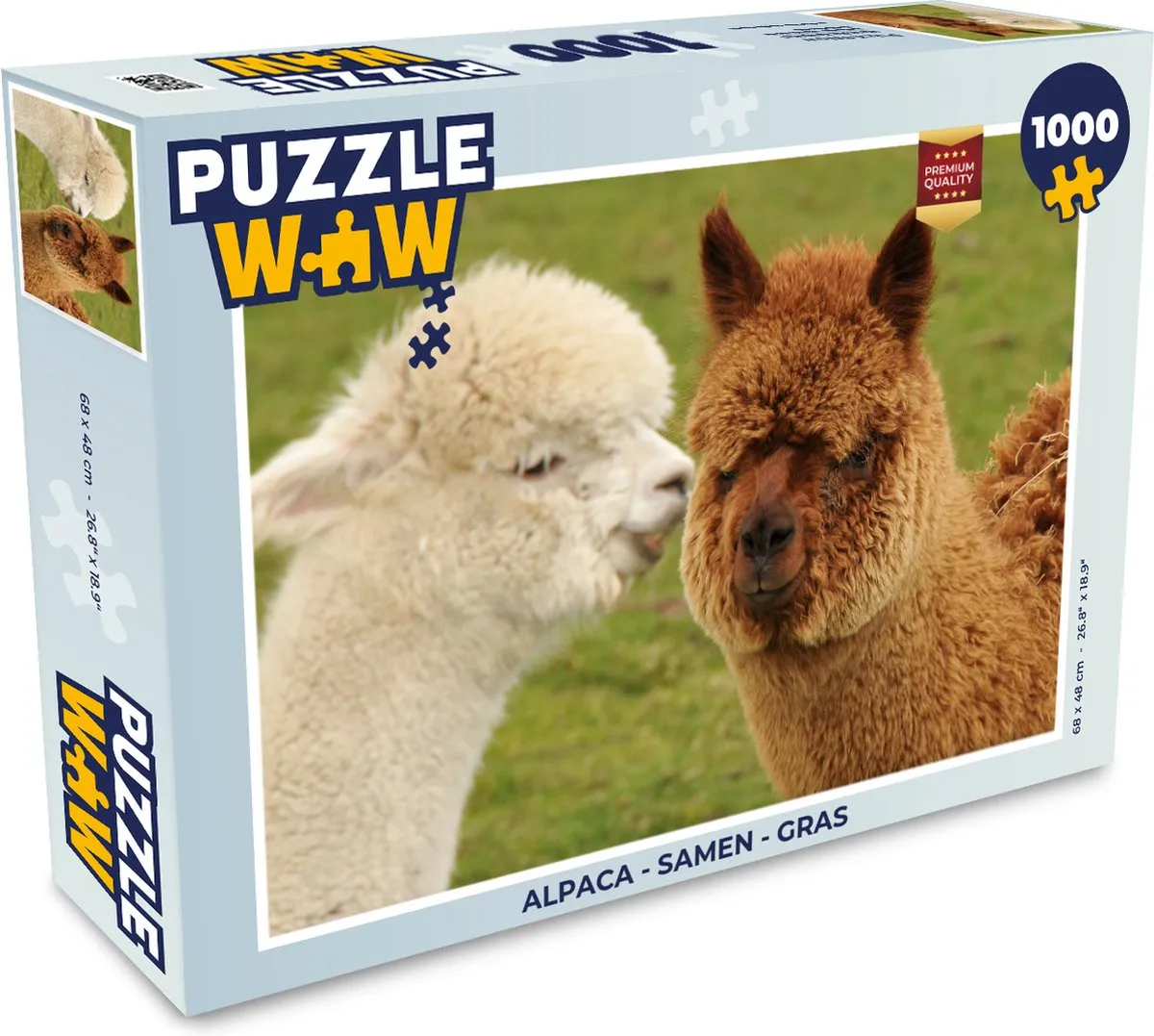 PuzzleWow Alpaca Legpuzzel 1000 Stuks