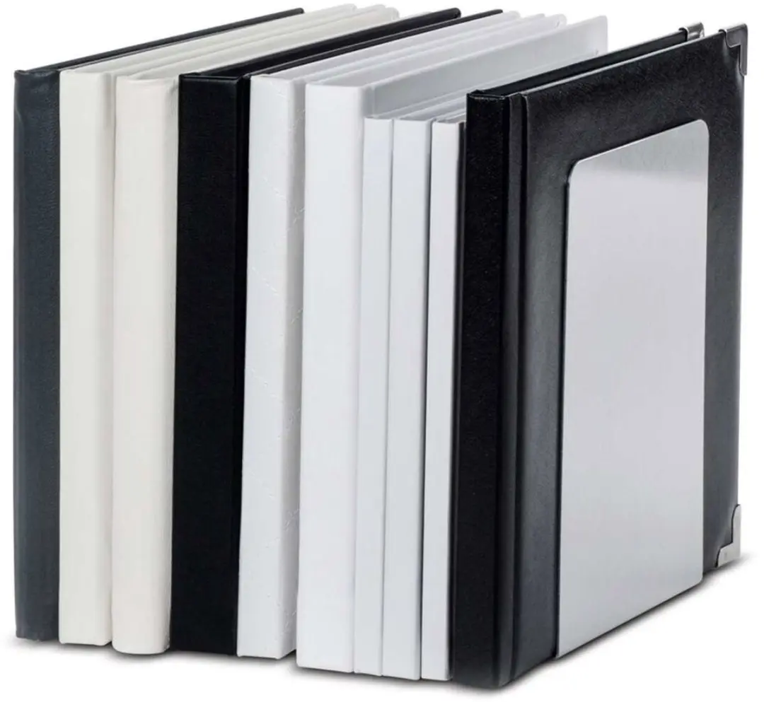 MAUL Aluminium Boekensteunen 12x12x17.5cm - Zilver - afbeelding 5 van 6