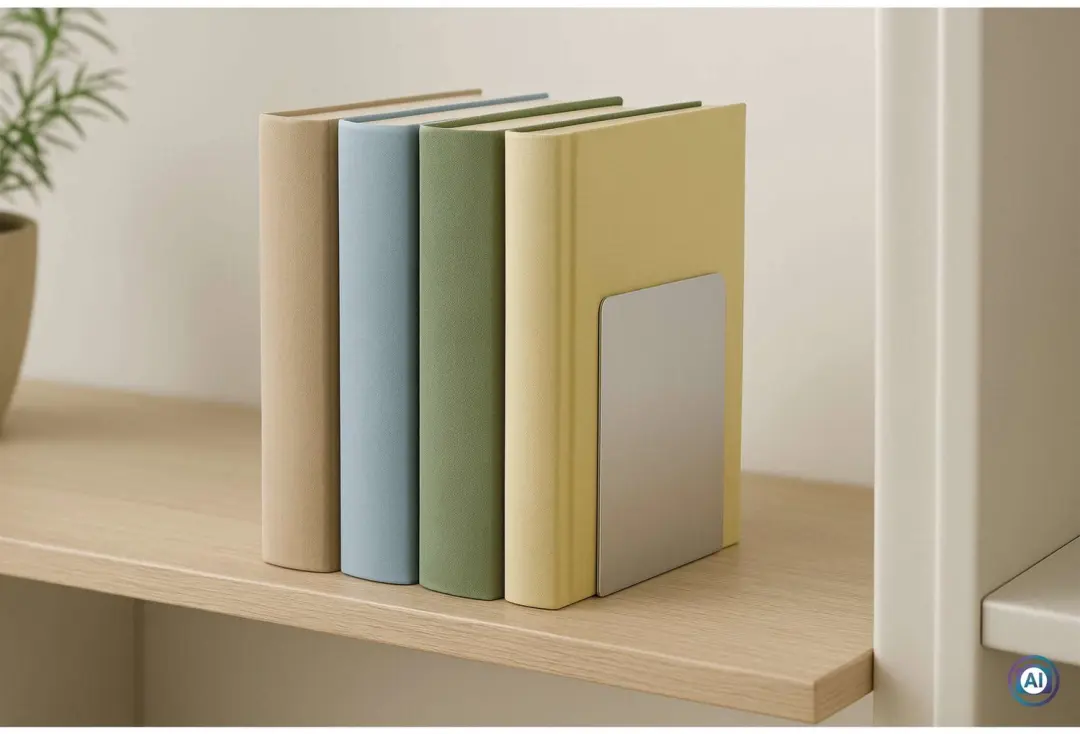 MAUL Aluminium Boekensteunen 12x12x17.5cm - Zilver - afbeelding 2 van 6