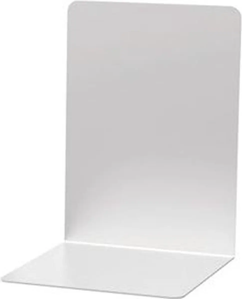 Boekensteun maul 16x15x21cm aluminium zilver