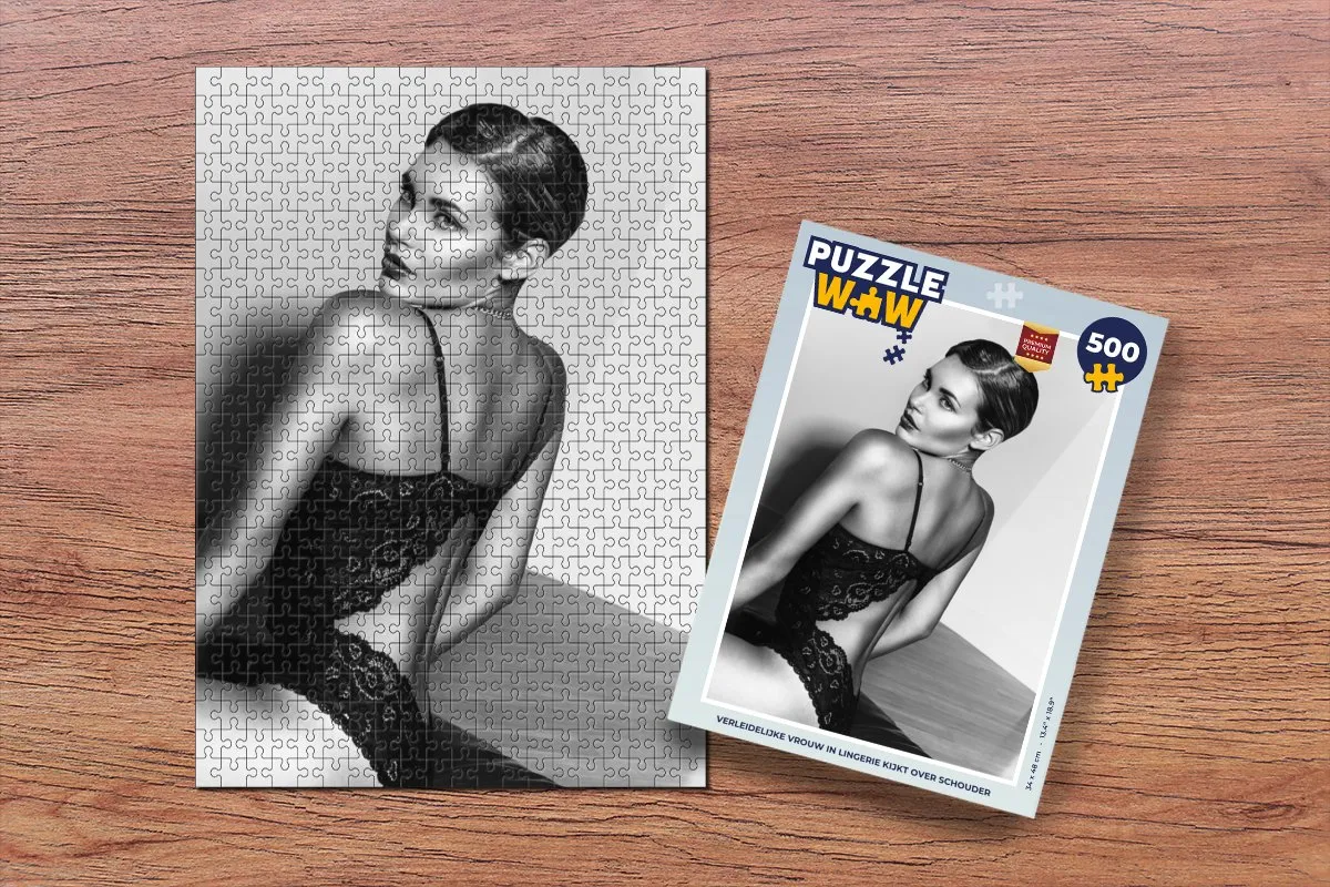 PuzzleWow Legpuzzel Verleidelijke Vrouw 500 Stuks - Multicolor