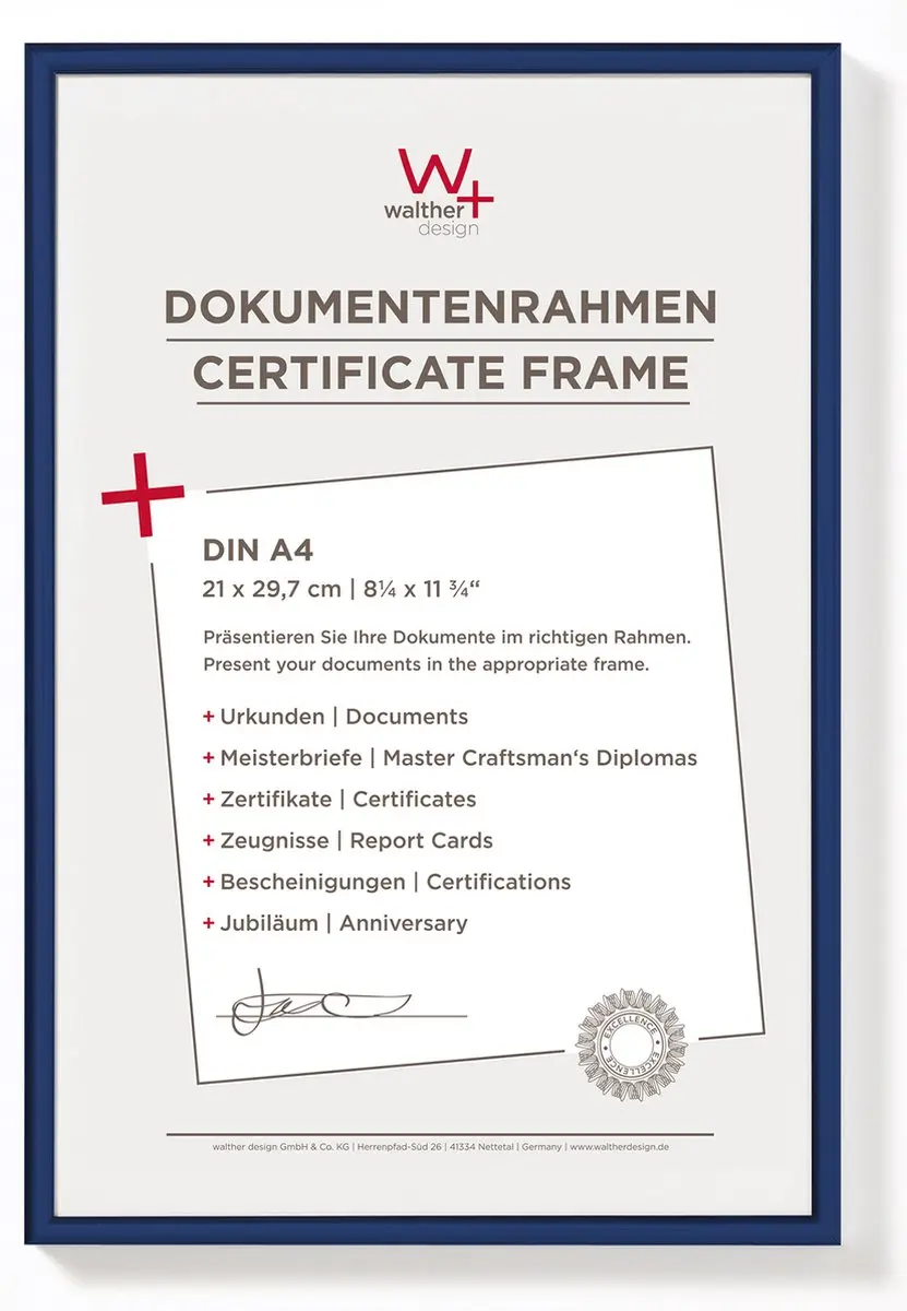 Walther New Lifestyle Fotolijst DIN A4 Blauw