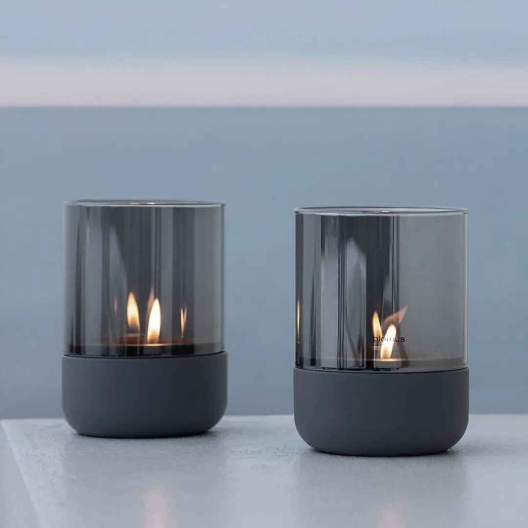 Blomus Calma Windlicht Steel Gray - afbeelding 6 van 6