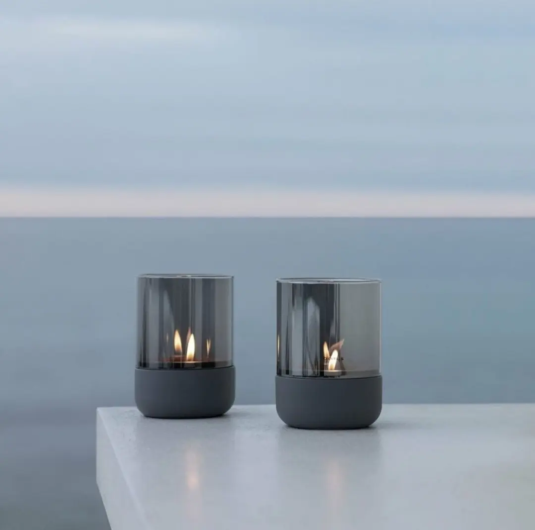 Blomus Calma Windlicht Steel Gray - afbeelding 2 van 6