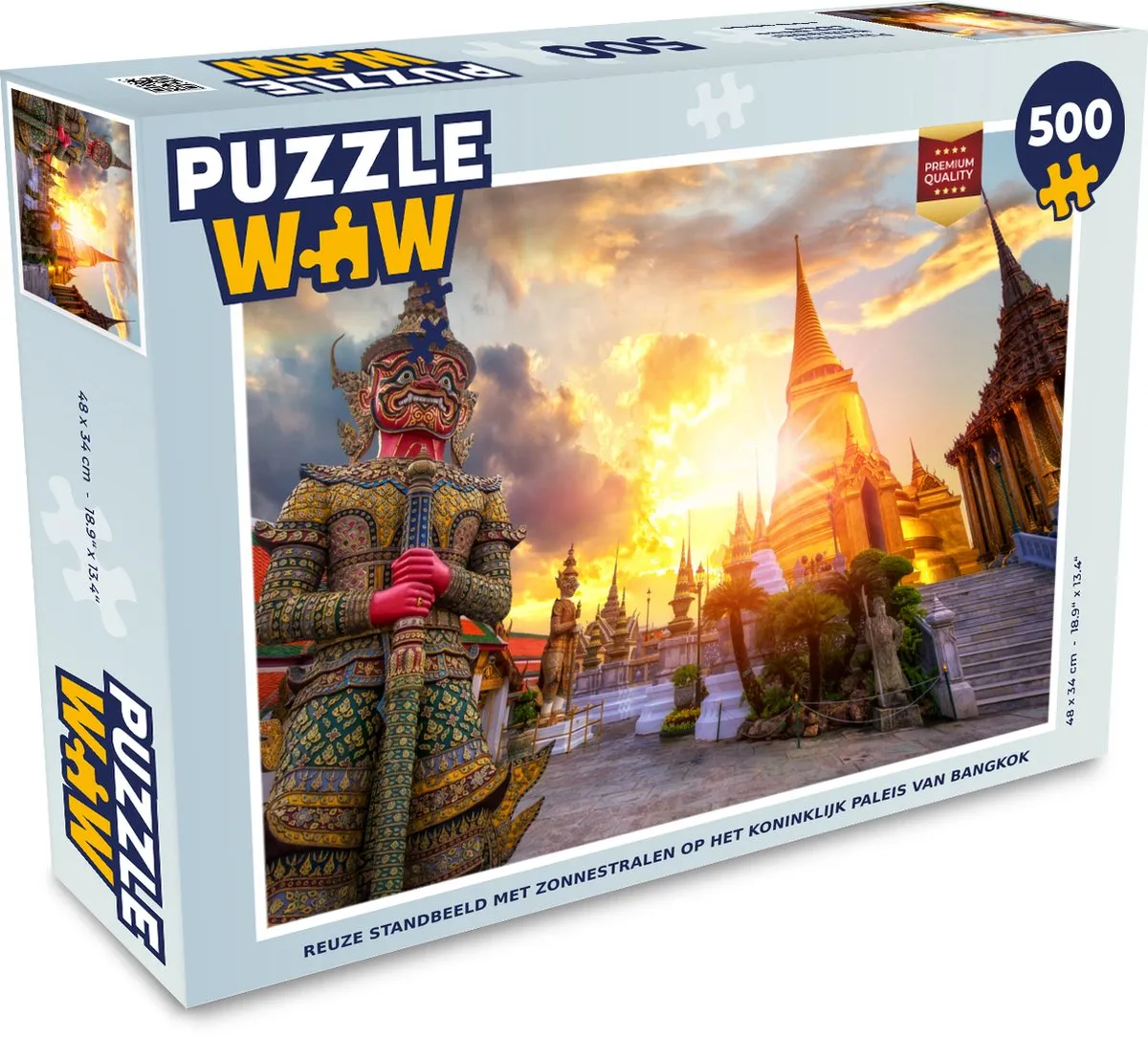 PuzzleWow Thailand Standbeeld Legpuzzel 500 Stuks