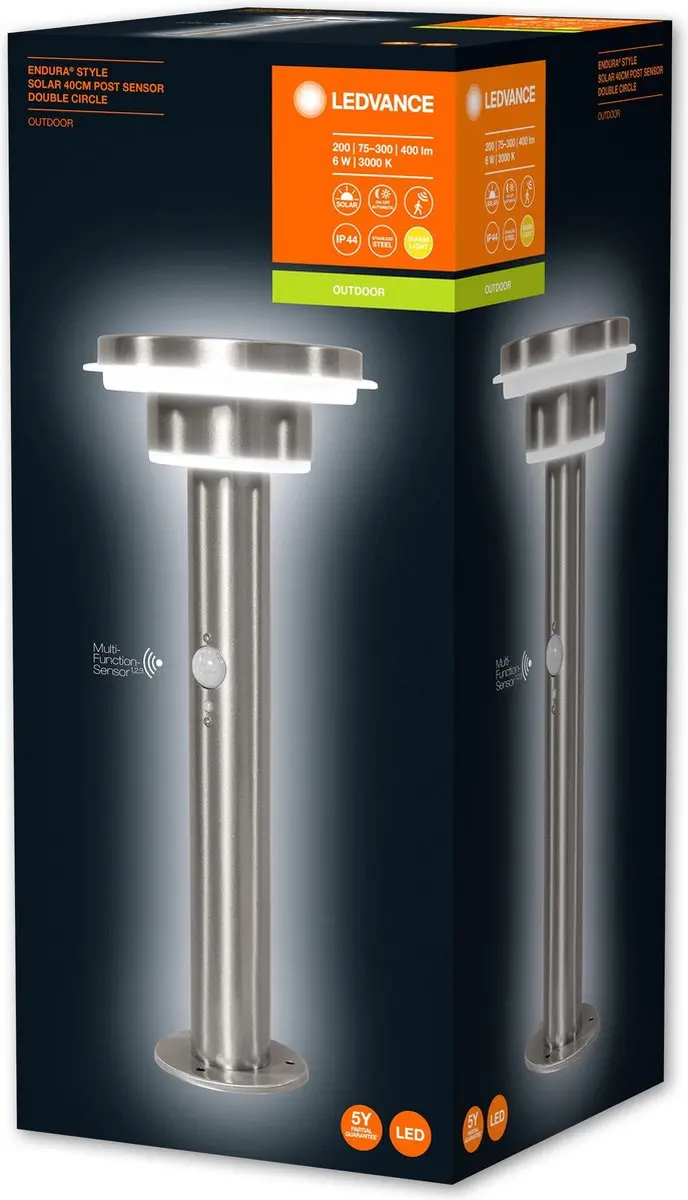LEDVANCE Endura Style Solar Double Circle Wandarmatuur 6W - Warm wit - afbeelding 4 van 6