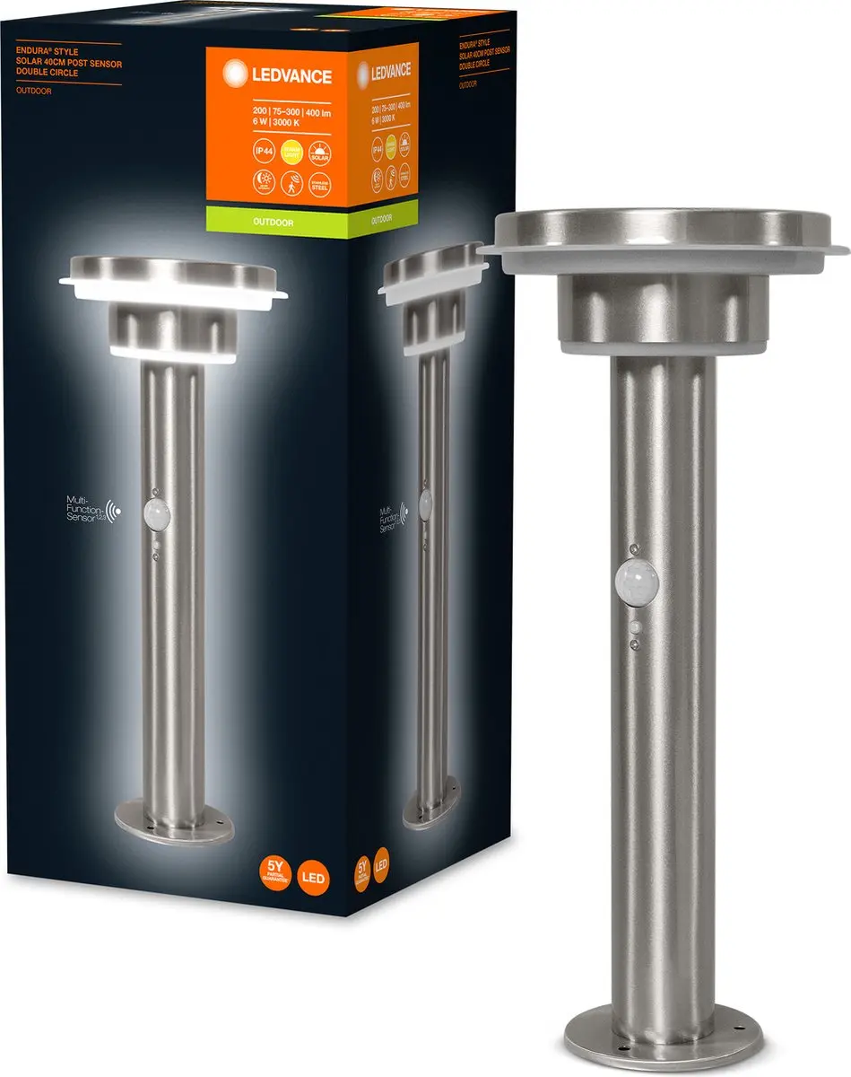 LEDVANCE Endura Style Solar Double Circle Wandarmatuur 6W - Warm wit - afbeelding 6 van 6