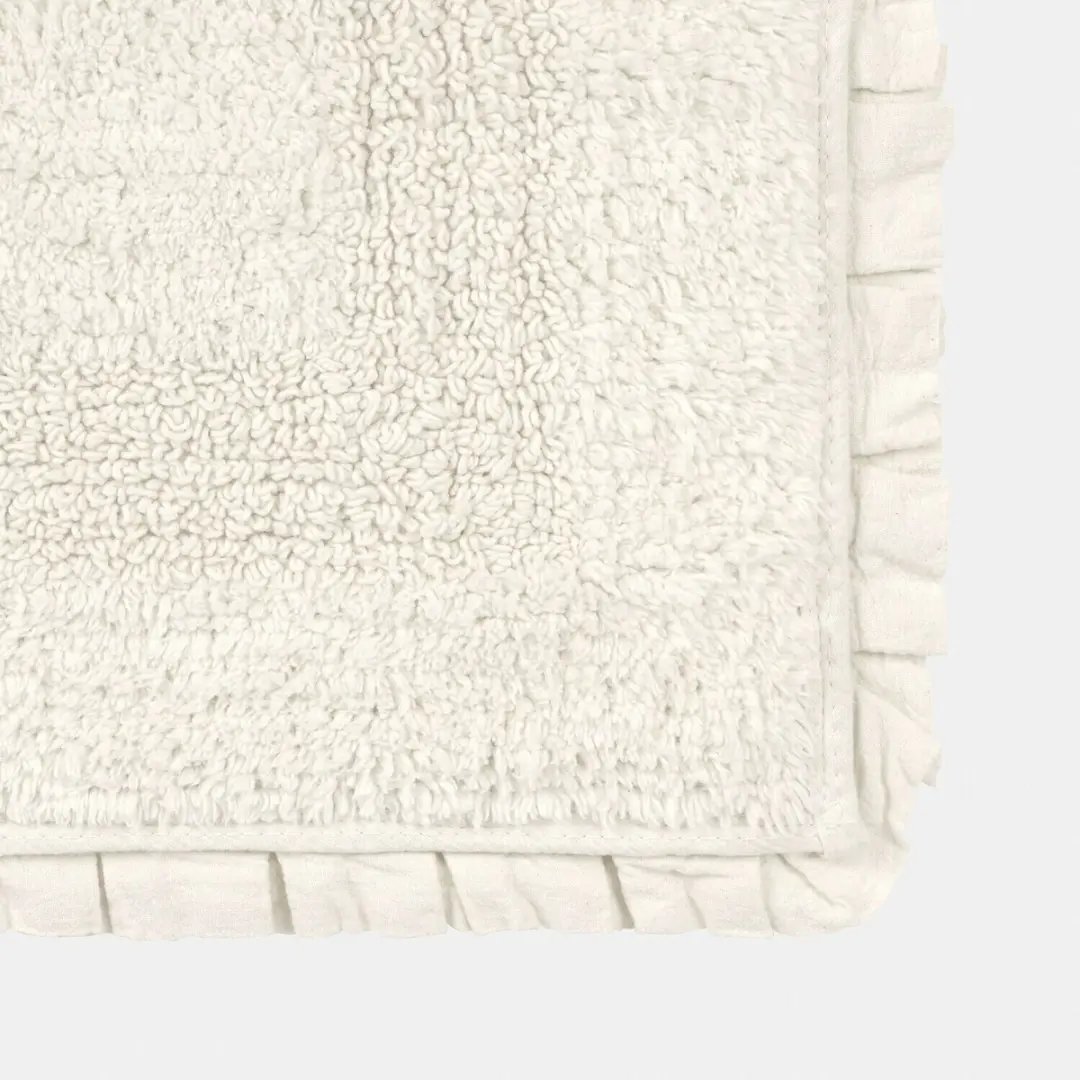 Loberon Badmat Jasmin - Wit - afbeelding 3 van 6