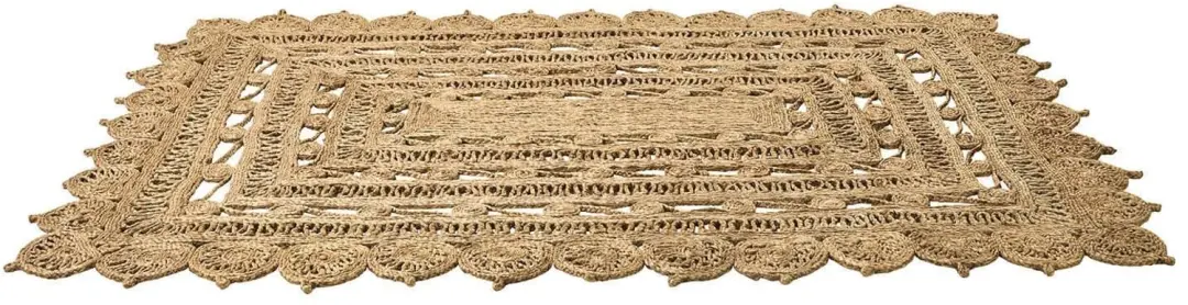 Loberon Livadia Vloerkleed 120cm - Beige - afbeelding 5 van 6