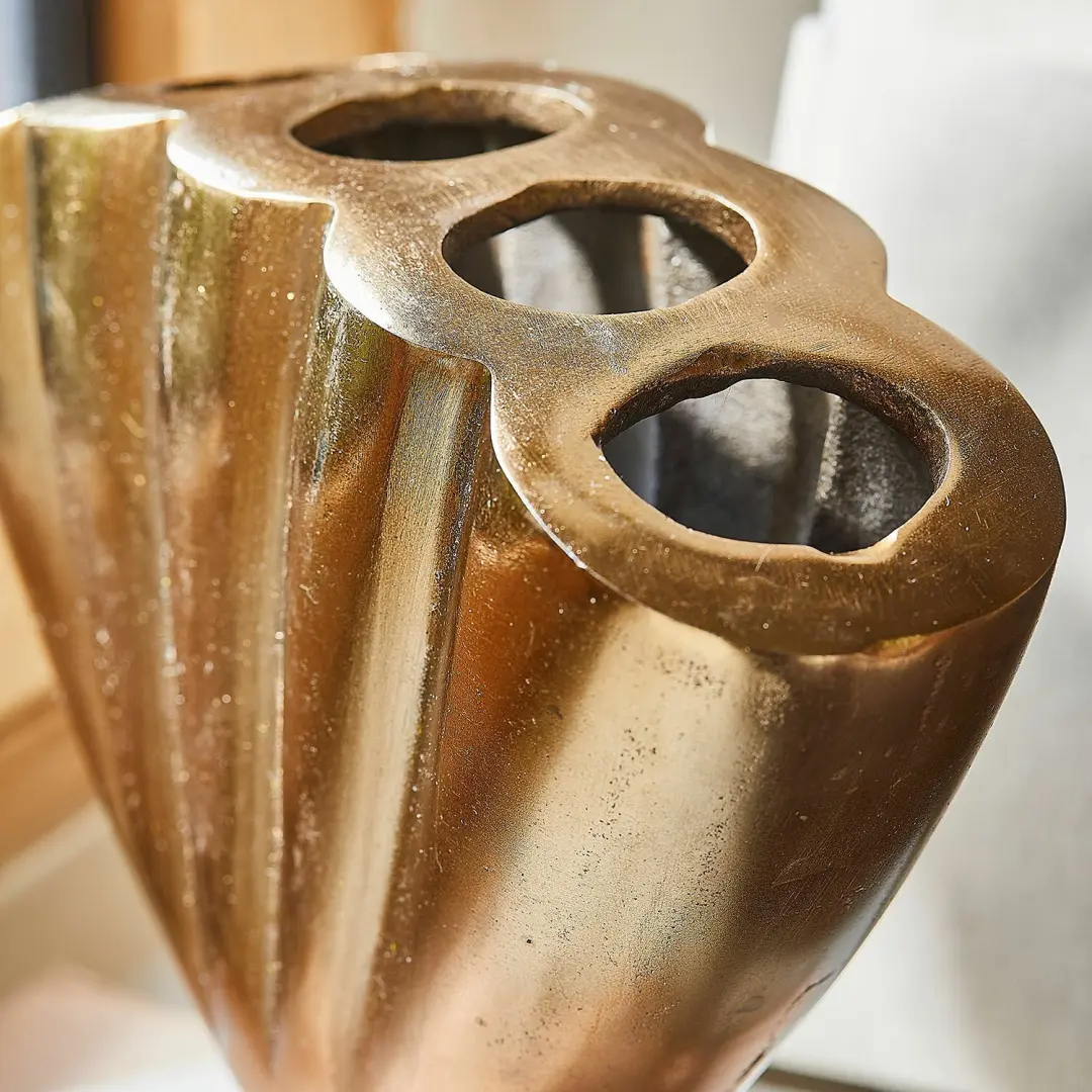 Loberon Chavelot Vaas - champagne - afbeelding 3 van 5
