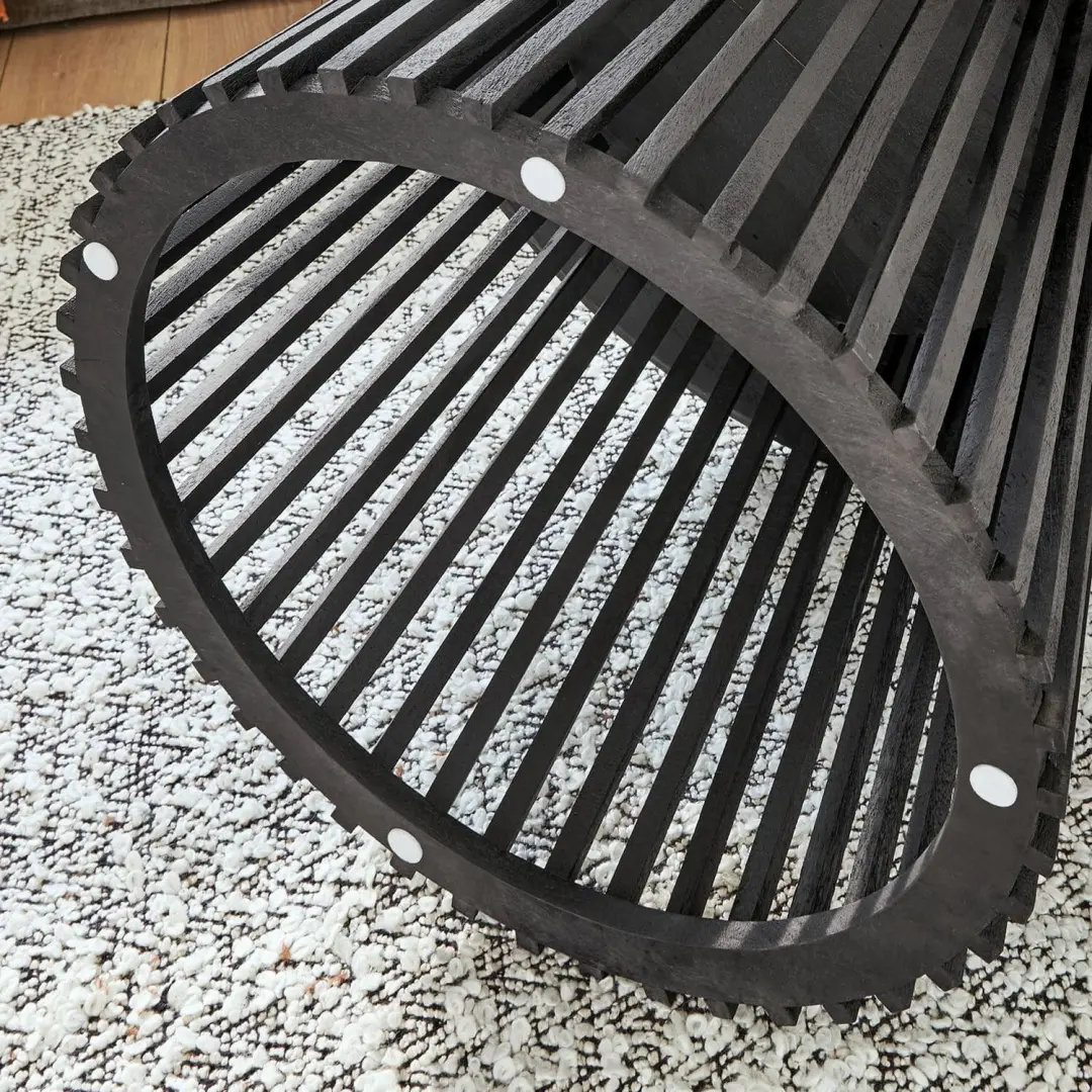 Loberon Montaril Salontafel - Ø75cm - Zwart - afbeelding 3 van 6